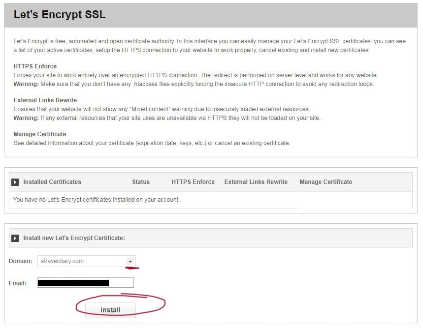 Changing from HTTP to HTTPS in Wordpress