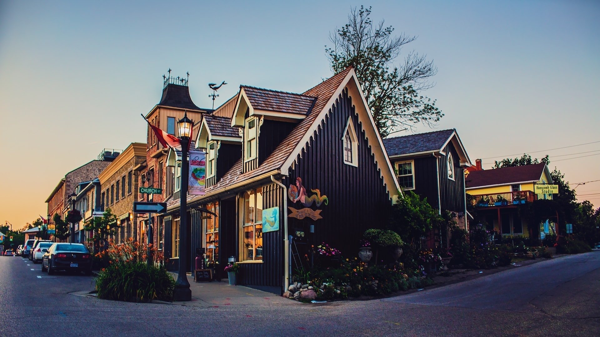 Downtown shopping at Elora Ontario