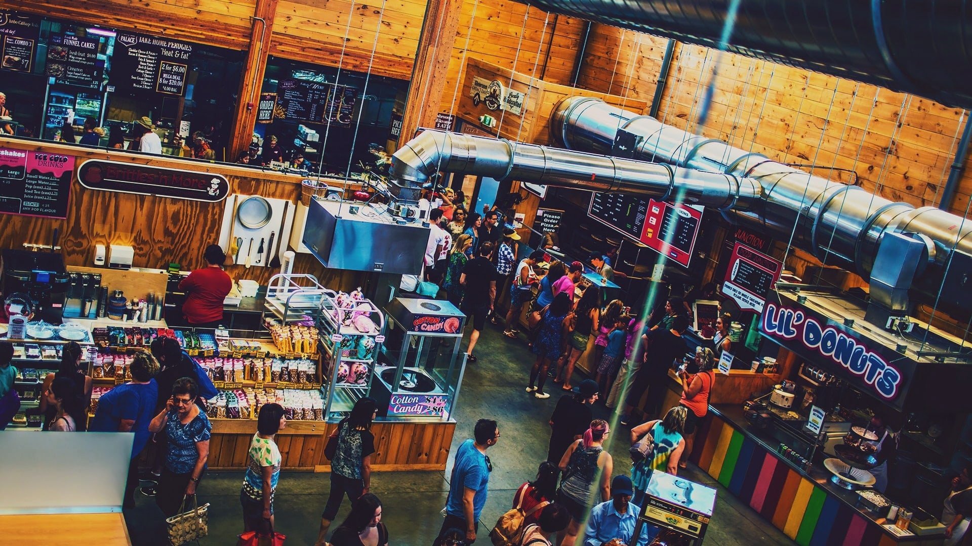 indoor eatery at st jacobs farmers market